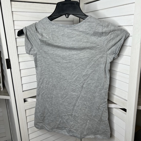 Dreamworks Trolls Girls T-shit Poppy Smile Hug Repeat Gray Size Large 10/12 EUC - Picture 2 of 5